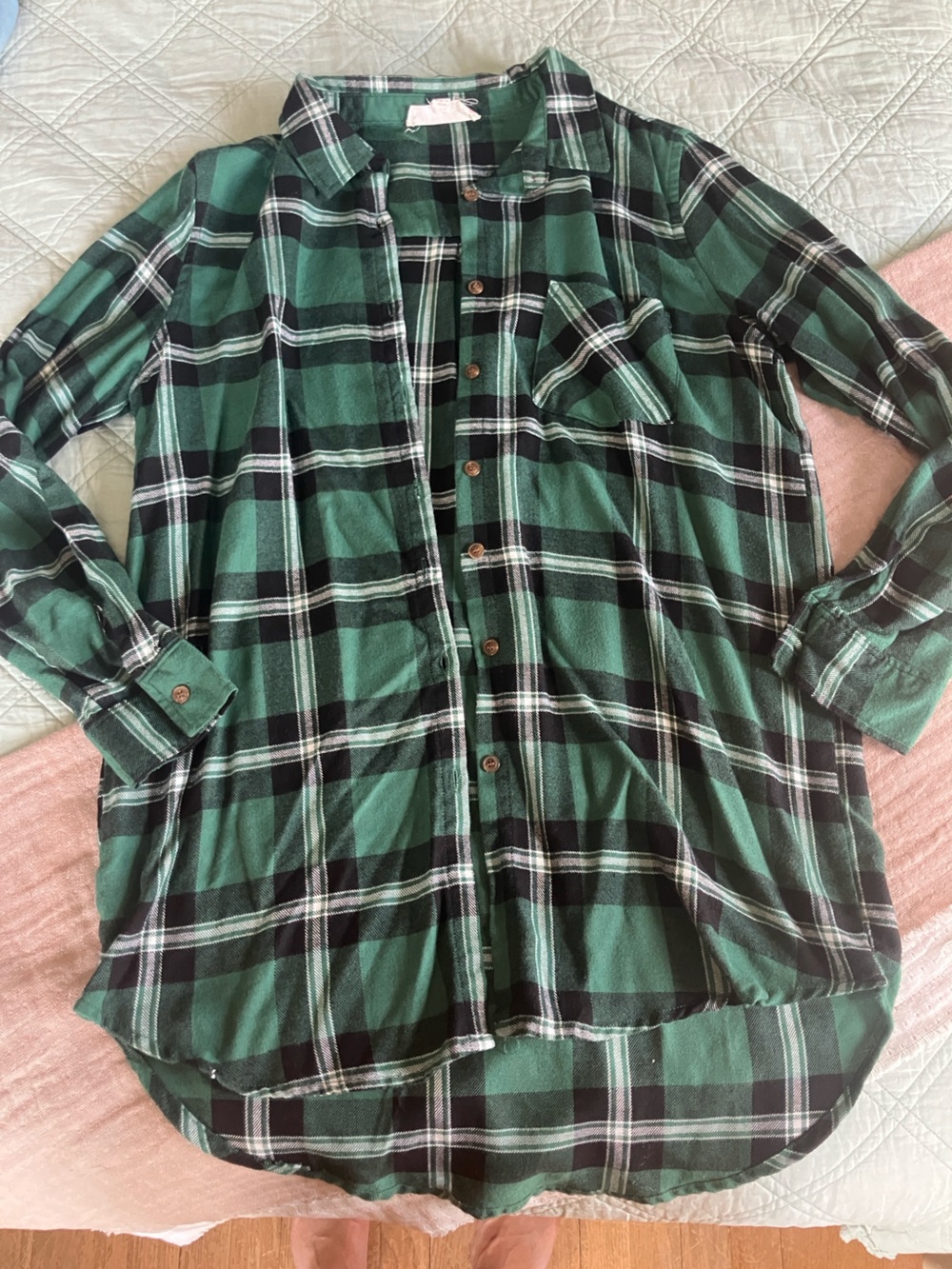 Green Flannel Shirt
